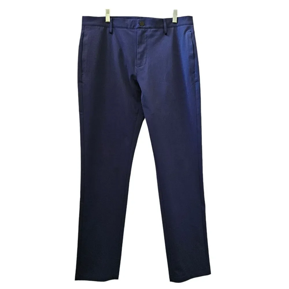 Ministry of Supply‎ Pants Navy Blue Aviator Slim Tapered Golf 34x33 Performance